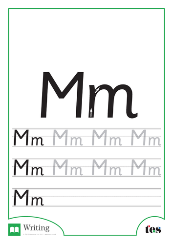 Letter Formation The Letter M Teaching Resources