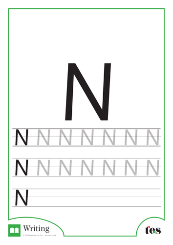 Letter Formation – The Letter N