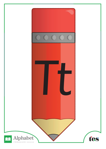 The Letter T - Pencil Theme
