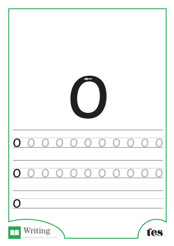 Letter Formation – The Letter O