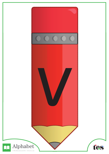 The Letter V - Pencil Theme