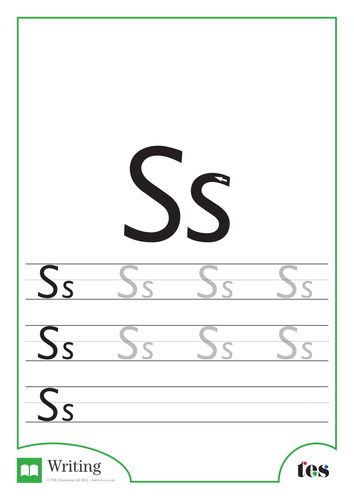 Letter Formation – The Letter S