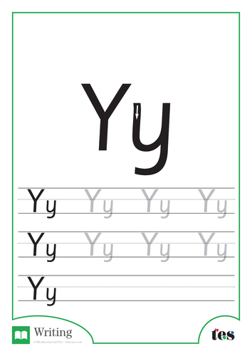 Letter Formation – The Letter Y