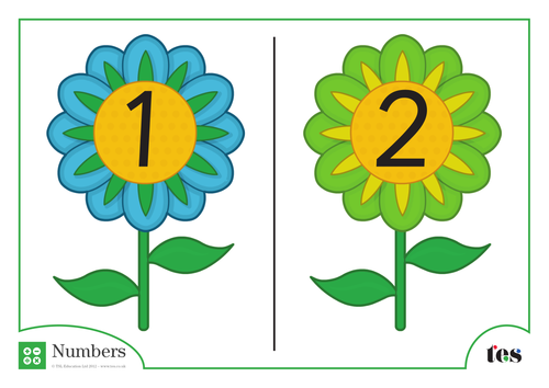 Number Cards - Plants and Flowers Theme 1-100