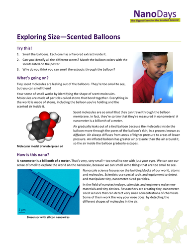 Exploring Size—Scented Balloons