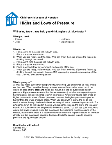 Highs and Lows of Pressure