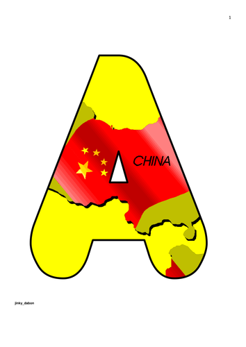Republic of China Sets of  Alphabet and Numbers