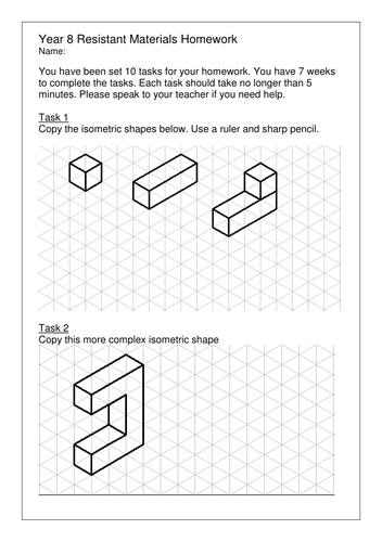 resistant materials booklet in full with steps for year 8 by simmika