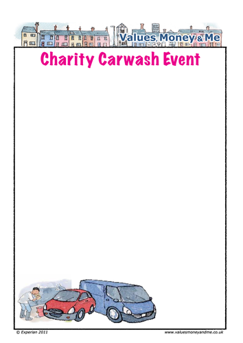 Charity Event Poster Template - Carwash