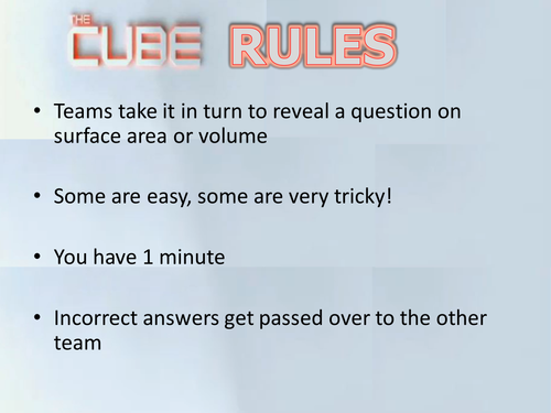 Maths Area problems quiz