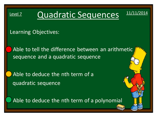 Quadratic sequences