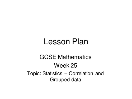 GCSE Revision/Resit Lesson Plans - Set 2