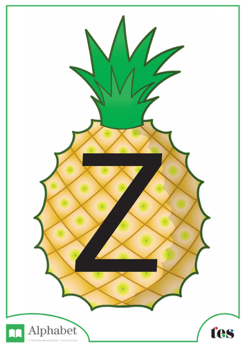 The Letter Z - Fruit Theme