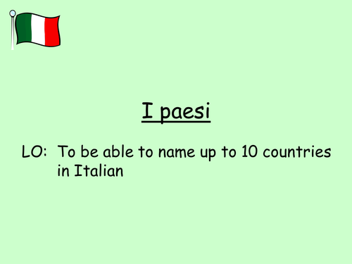 Countries in Italian / I paesi