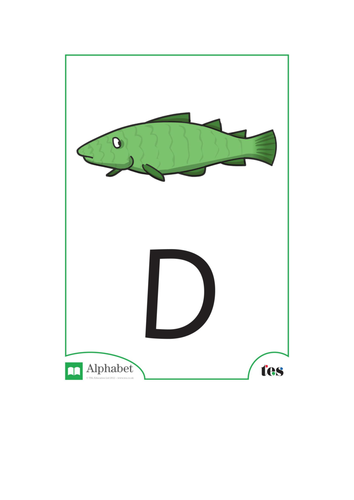 The Letter D - Ocean Theme