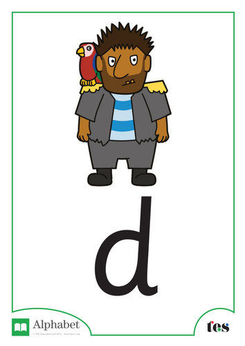 The Letter D - Pirate Theme