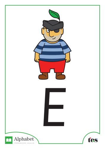 The Letter E - Pirate Theme