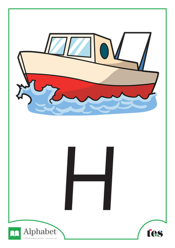 The Letter H - Ocean Theme