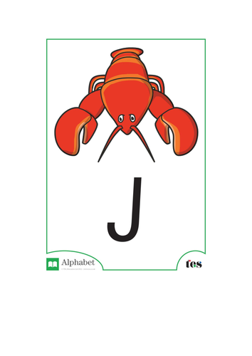 The Letter J - Ocean Theme