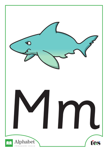 The Letter M - Ocean Theme
