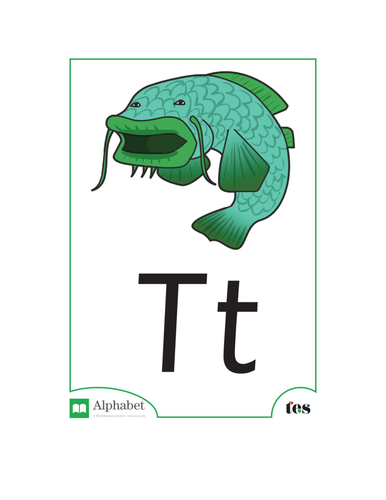 The Letter T - Ocean Theme