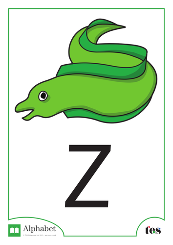 The Letter Z - Ocean Theme