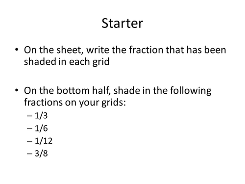 Equivalent Fractions