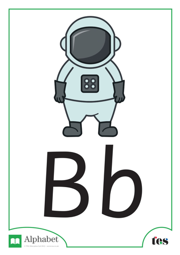 The Letter B - Space Theme