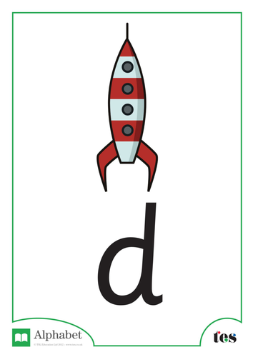 The Letter D - Space Theme