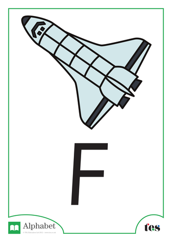 The Letter F - Space Theme