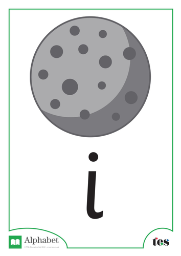 The Letter I - Space Theme