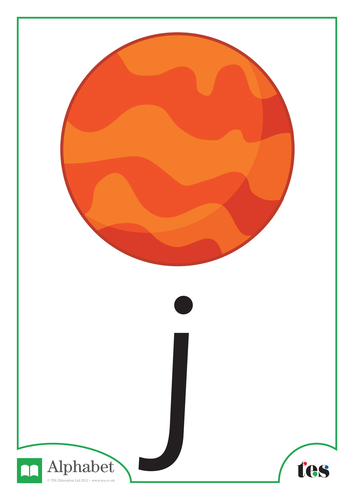 The Letter J - Space Theme