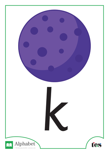 The Letter K - Space Theme