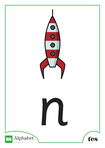 The Letter N - Space Theme