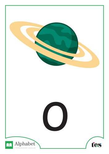 The Letter O - Space Theme