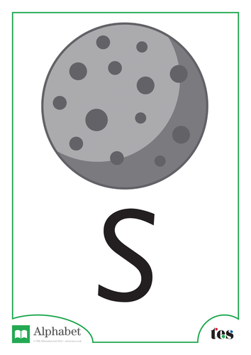 The Letter S - Space Theme