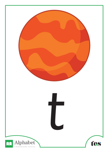 The Letter T - Space Theme