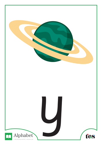 The Letter Y - Space Theme