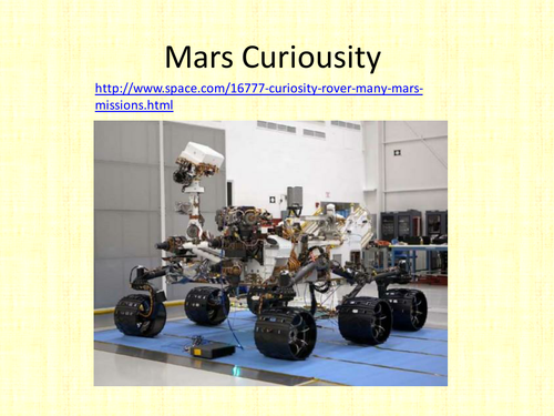 Mars Curiousity - why explore Mars?