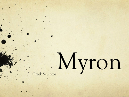 Myron, Ancient Greek Sculptor