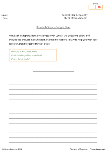 Research topic - Ganges river