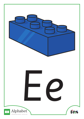 The Letter E - School Theme
