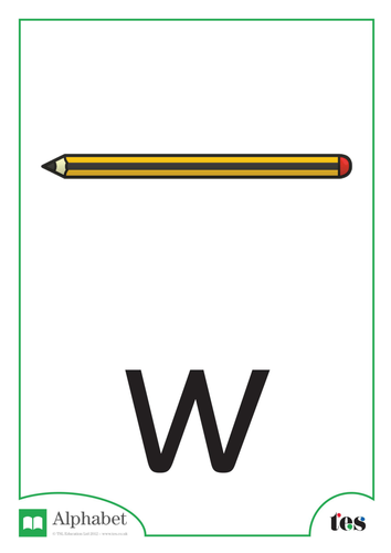 The Letter W - School Theme
