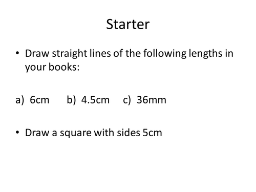 Constructing triangles