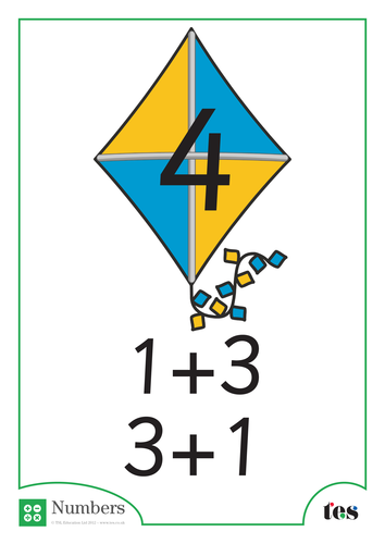 Additions Sheets (total 4) Kites Theme | Teaching Resources