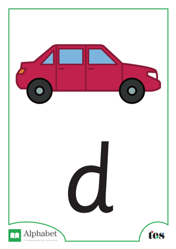 The Letter D - Transport Theme