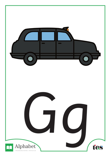 The Letter G - Transport Theme