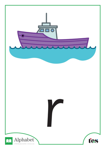 The Letter R - Transport Theme