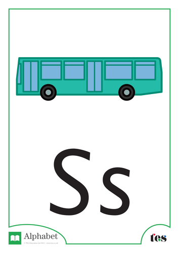 The Letter S - Transport Theme