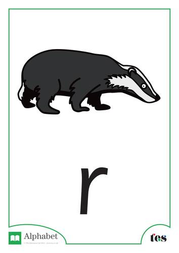 The Letter R - Nocturnal Animals Theme